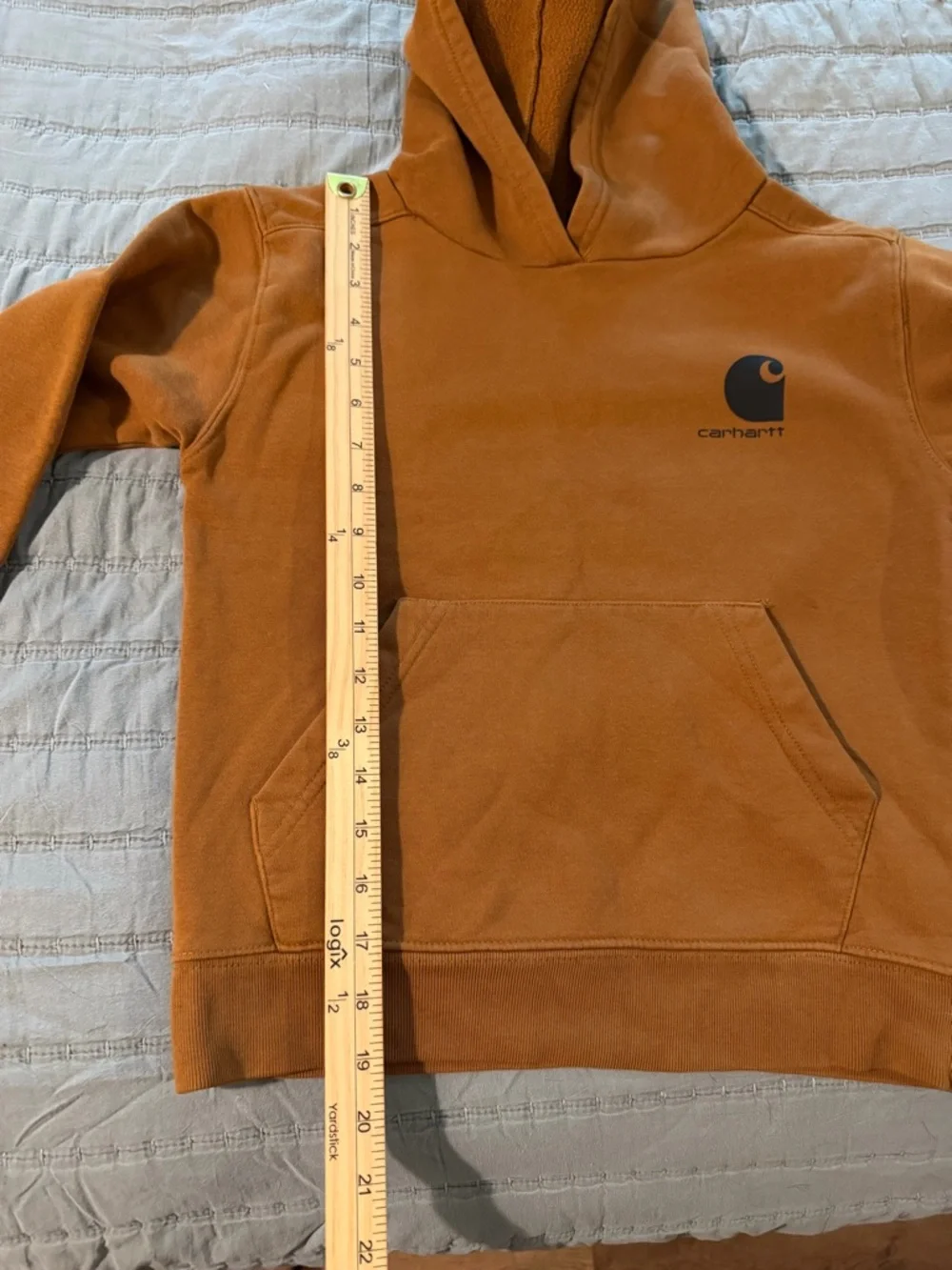 Carhartt Boy’s Brown‎ Hoodie Size Small 8/10 - Picture 7 of 8